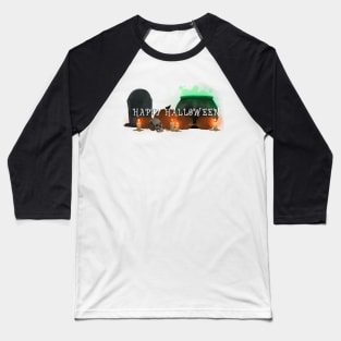 Happy Halloween (letters without BG) Baseball T-Shirt